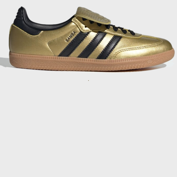 Adidas womens Samba LT Gold Metallic / Core Black / Gum